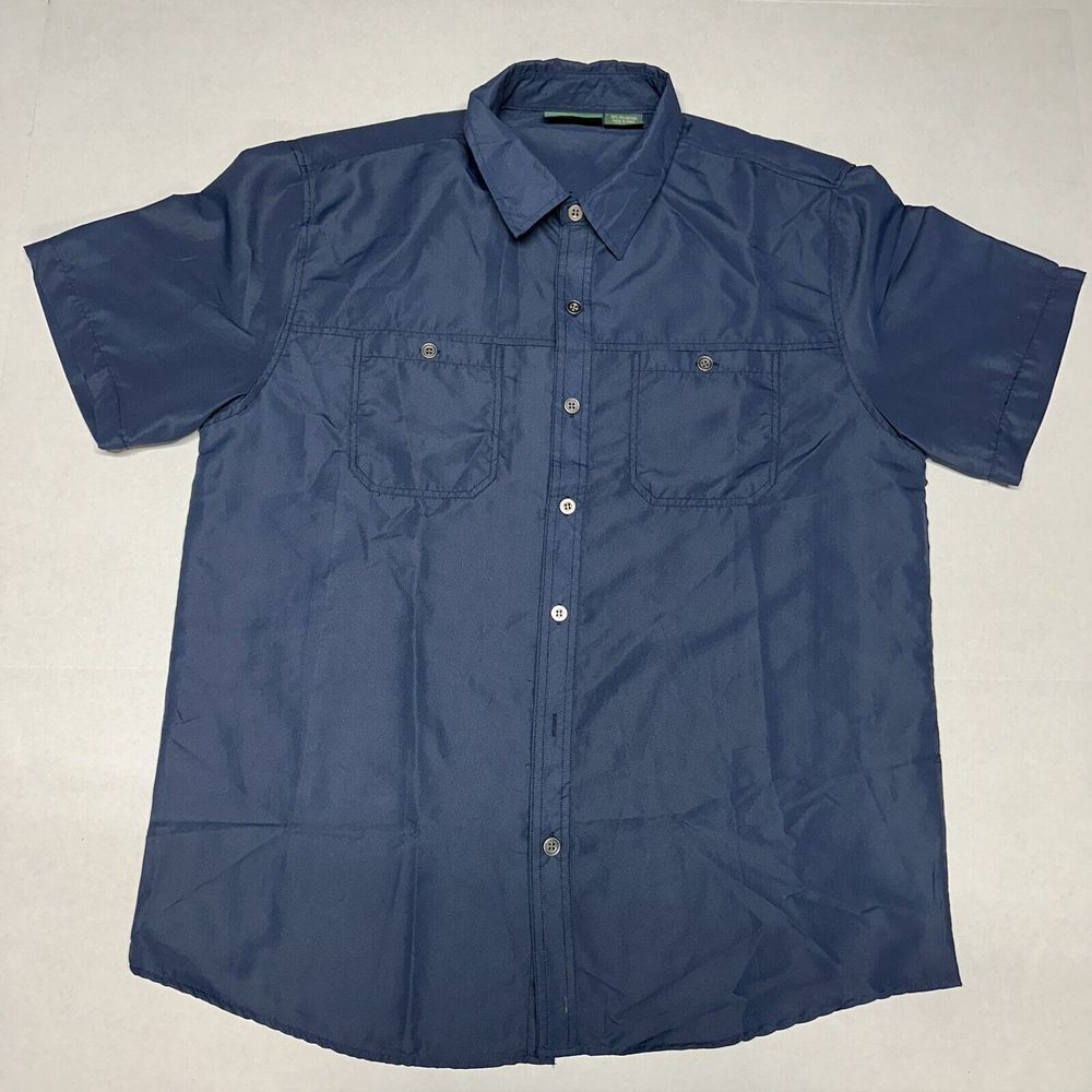 Stillwater Supply Co Men's Short sleeve Fishing Shirt Size L Lightweight Ripstop
